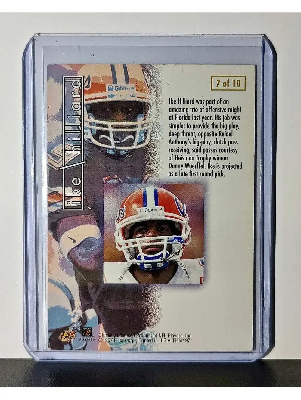 Ike Hilliard 1997 Fleer Prospects NFL #7 Card New York Giants